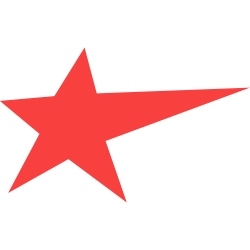 An orange star