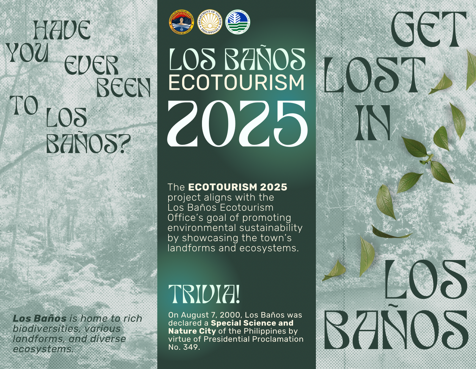A pubmat about Los Banos ecotourism