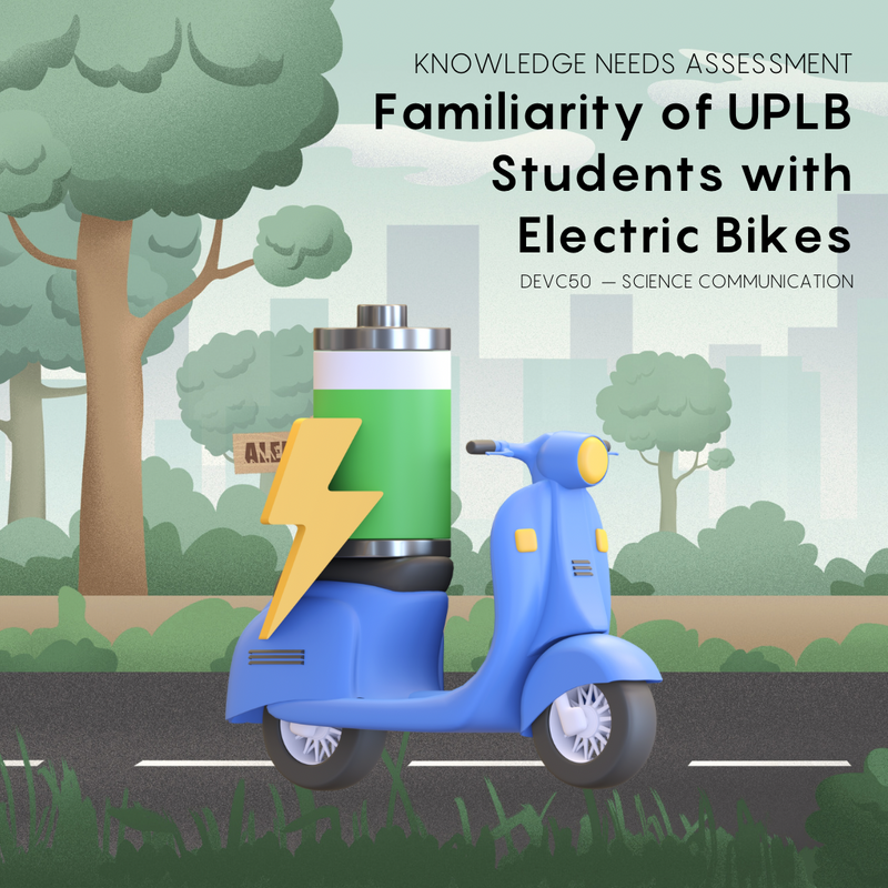 A pubmat about e-bikes